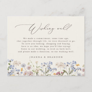 Frühjahr Wildblume Meadow Garden boho Gut wollen Begleitkarte