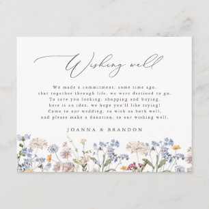Frühjahr Wildblume Meadow Garden boho Gut wollen Begleitkarte
