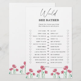 Frühjahr Würde sie lieber Brautparty spielen