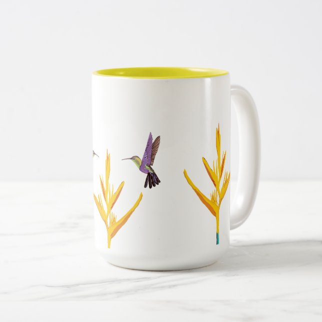 Frühjahr Zweifarbige Tasse (VorderseiteRechts)