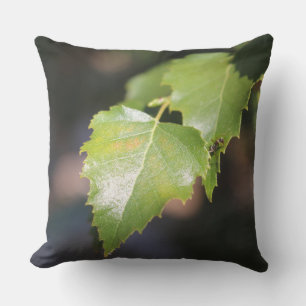 Frühjahrs-Birkenblätter-Außenakzentkissen Kissen