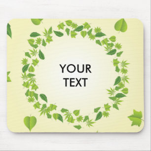 Frühjahrs-Blätter Mousepad