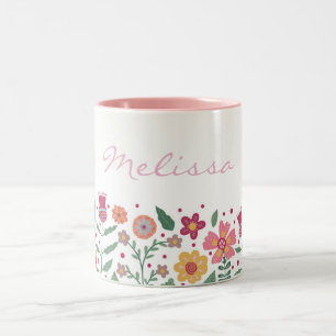 Frühjahrs-Blume Zweifarbige Tasse
