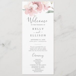 Frühjahrs-Cherry-Blossom-Hochzeitsprogramm Programm