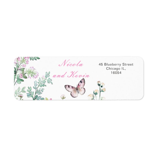 Frühjahrs-Grünen-Schmetterling-Hochzeit (Vorne)