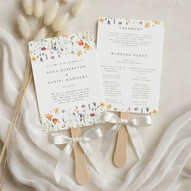 Frühjahrs-Hochzeitsprogramm mit fantasievollen Wil Fächer (Von Creator hochgeladen)