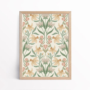 Frühjahrs-Kunsthandwerk Florale Botanische Kunst Poster