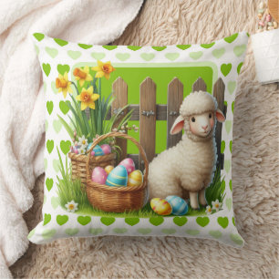 Frühjahrs Lamm Kissen