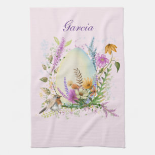 Frühjahrs-Ostereier-Blume Geschirrtuch