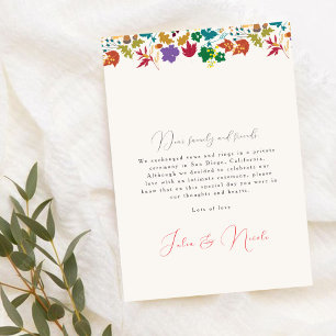 Frühjahrs-Senf-Lila-Blumen-Hochzeitsankündigung Einladung
