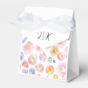 Frühjahrs-Wasserfarben-Hochzeit Geschenkschachtel