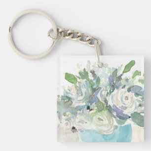 Frühjahrsanordnung - Aquarellbouquet Schlüsselanhänger