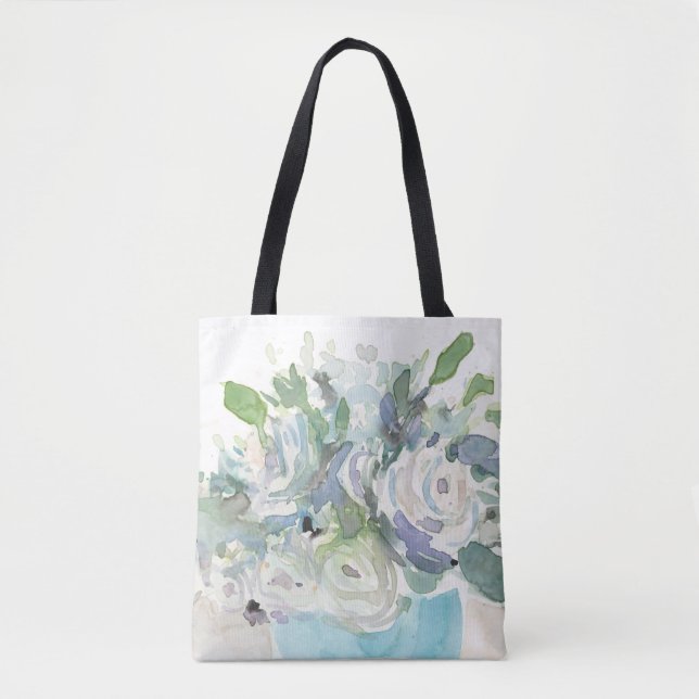 Frühjahrsanordnung - Aquarellbouquet Tasche (Vorderseite)