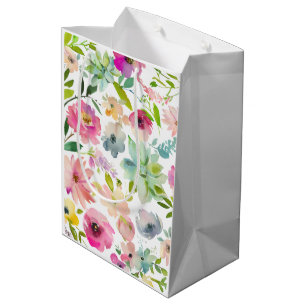 Frühjahrsblumen Bunt Fröhlich Vielzweck Mittlere Geschenktüte