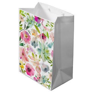 Frühjahrsblumen Bunt Fröhlich Vielzweck Mittlere Geschenktüte