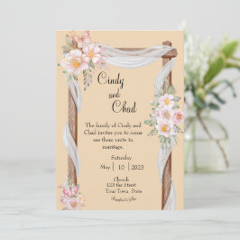 Frühjahrsblumen Einladung zum Hochzeitsfeiern