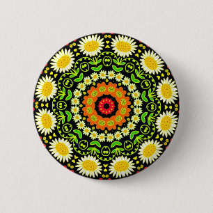 Frühjahrsblumen Kaleidoskop 12 Button