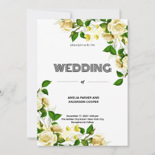 Frühjahrsblüte-Liebe Hochzeit Einladung