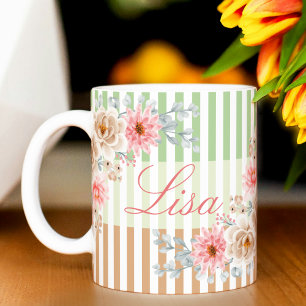 Frühjahrsblüte personalisierte Mug Zweifarbige Tasse