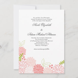 Frühjahrsblüten - Einladung zur Hochzeit