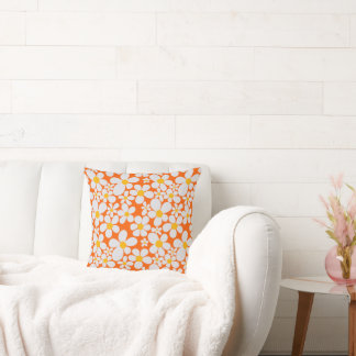 Frühjahrsexplosion Lush Throw Kissen (Orange)