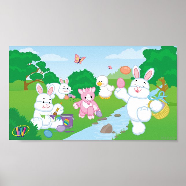 Frühjahrsfeier Ei Hunt Poster (Vorne)