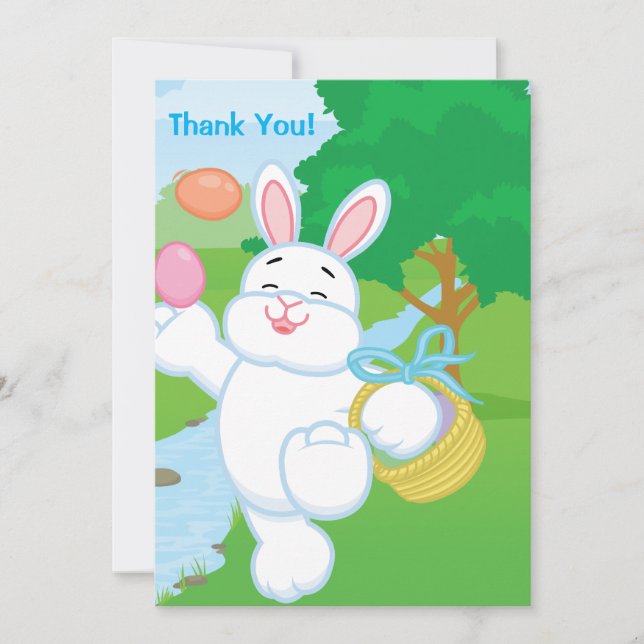 Frühjahrsfeier Ei-Jagd Einladung (Vorderseite)