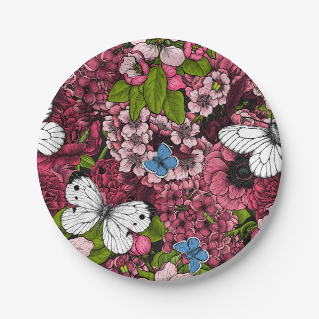 Frühjahrsgarten 2 pappteller (Vorderseite)