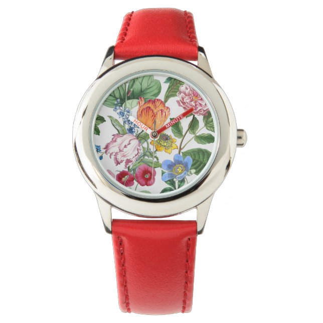 Frühjahrsgarten Armbanduhr (Vorderseite)