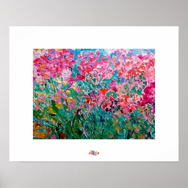 Frühjahrsgarten Poster (Vorne)