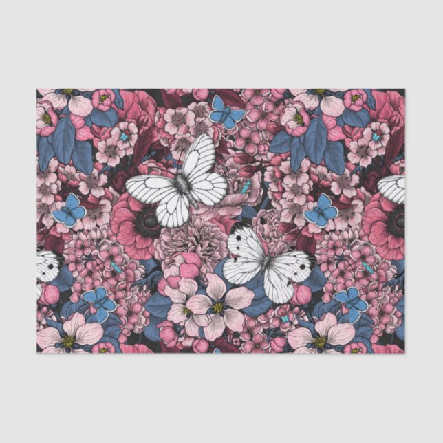 Frühjahrsgarten Seidenpapier (Vorderseite)