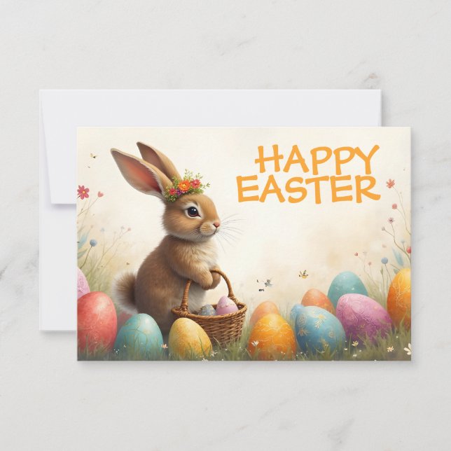 Frühjahrsgruß vom Osterhasen (Vorderseite)