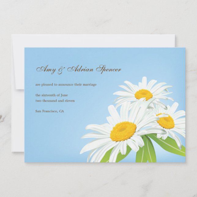 Frühjahrskarte Hochzeitskarte Einladung (Vorderseite)