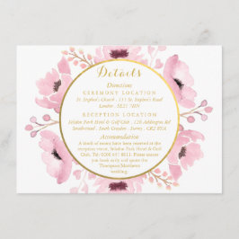 Frühjahrskolben Hochzeitskollektion Begleitkarte