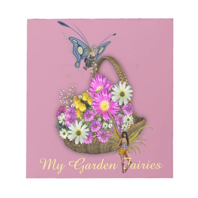 Frühjahrskorb Notizblock (Vorderseite)