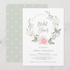 Frühjahrskreit| Aquarellfarbenes Brautparty Einladung