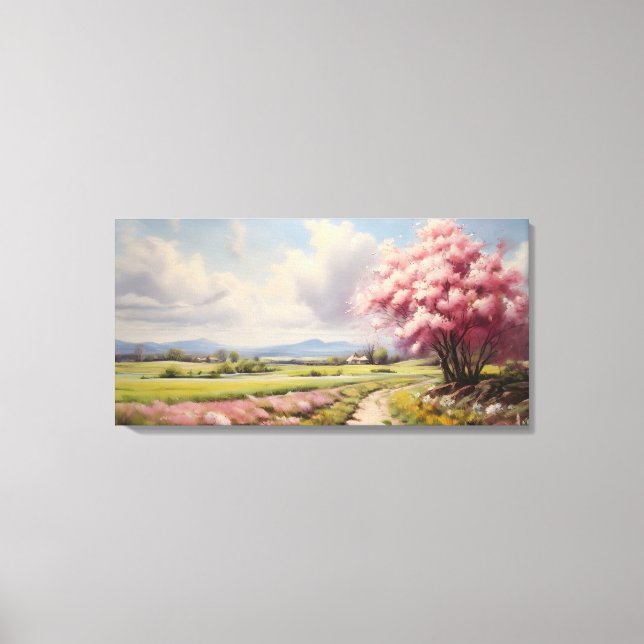 Frühjahrslandschaft Leinwanddruck (Vorderseite)