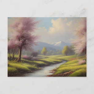 Frühjahrslandschaft Postkarte