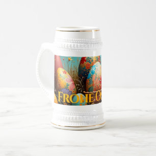 Frühjahrsmagie mit Ostereiern Bierglas