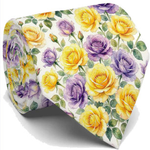 Frühjahrsmode Blumenkrawatte für Hochzeiten und Krawatte