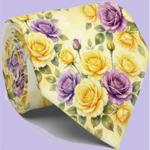 Frühjahrsmode Blumenkrawatte für Hochzeiten und Krawatte