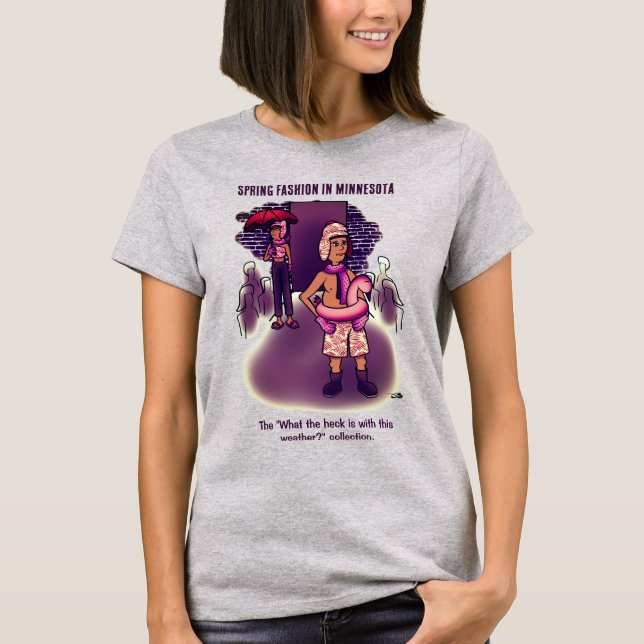 Frühjahrsmode Grau T-Shirt (Vorderseite)