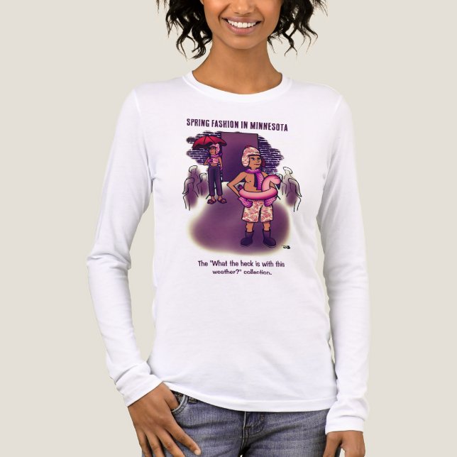 Frühjahrsmode Weiß Tri-Blend Shirt (Vorderseite)