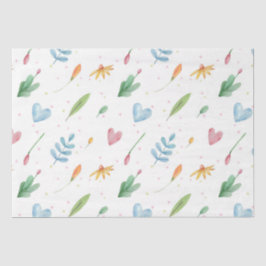 Frühjahrsmuster romantische Aquarell Natur inspiri Seidenpapier