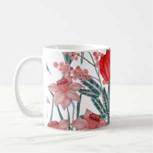 Frühjahrsmuster Wasserfarbmuster Kaffeetasse