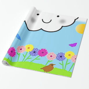 Frühjahrspapier Geschenkpapier