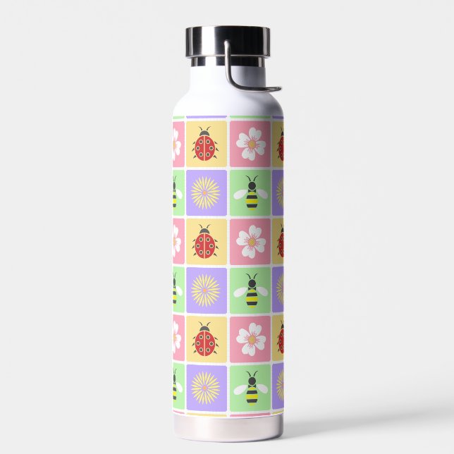 Frühjahrspatches Trinkflasche (Links)
