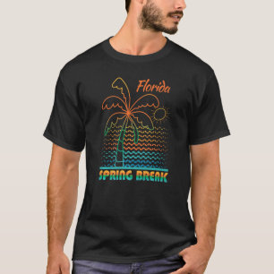 Frühjahrspause Florida Sonnenuntergang Vintag Matc T-Shirt