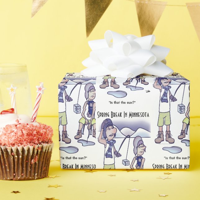 Frühjahrspause Geschenkpapier (Geburtstagsparty)