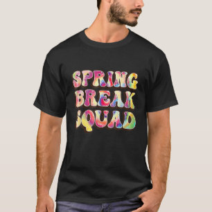Frühjahrspause Squad Beach farbenfrohe Gefärbte Kr T-Shirt